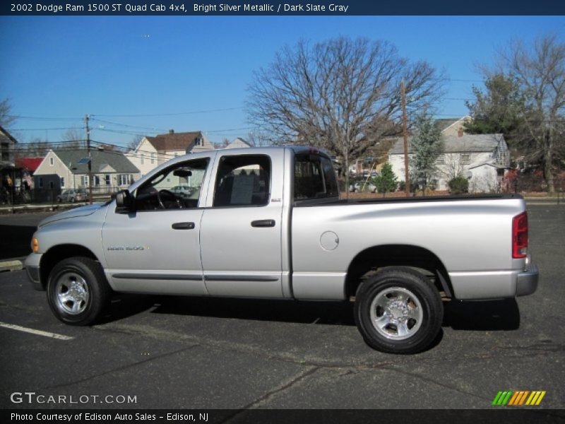 Bright Silver Metallic / Dark Slate Gray 2002 Dodge Ram 1500 ST Quad Cab 4x4