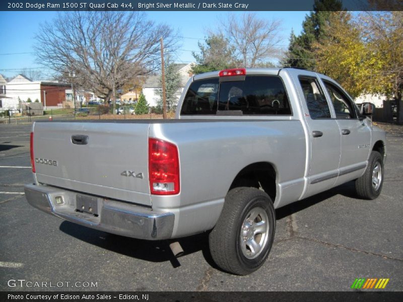 Bright Silver Metallic / Dark Slate Gray 2002 Dodge Ram 1500 ST Quad Cab 4x4