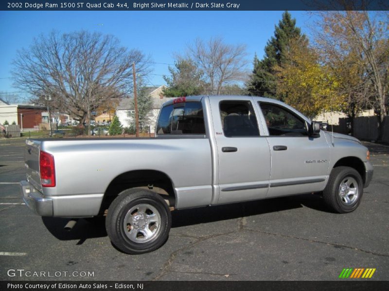 Bright Silver Metallic / Dark Slate Gray 2002 Dodge Ram 1500 ST Quad Cab 4x4