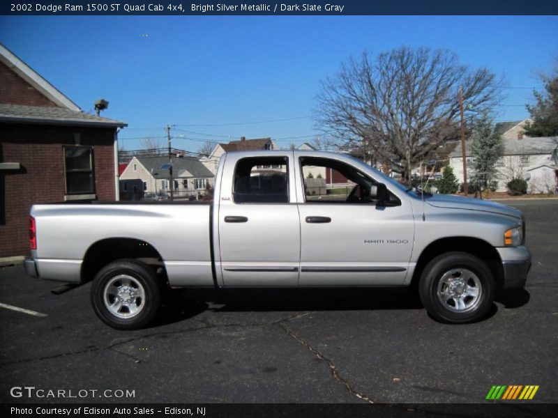 Bright Silver Metallic / Dark Slate Gray 2002 Dodge Ram 1500 ST Quad Cab 4x4