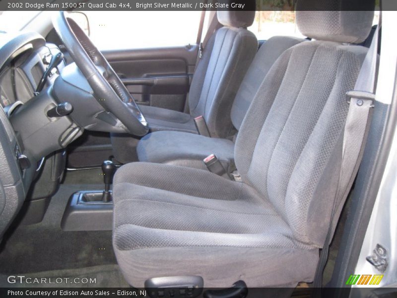 Bright Silver Metallic / Dark Slate Gray 2002 Dodge Ram 1500 ST Quad Cab 4x4