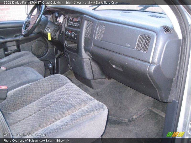 Bright Silver Metallic / Dark Slate Gray 2002 Dodge Ram 1500 ST Quad Cab 4x4