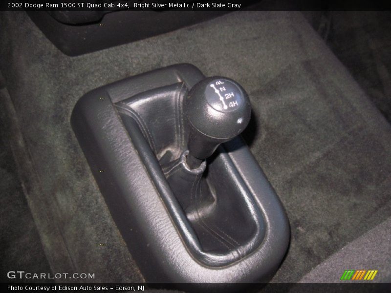 Bright Silver Metallic / Dark Slate Gray 2002 Dodge Ram 1500 ST Quad Cab 4x4