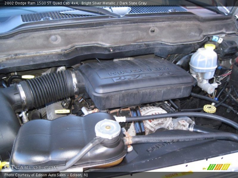 Bright Silver Metallic / Dark Slate Gray 2002 Dodge Ram 1500 ST Quad Cab 4x4