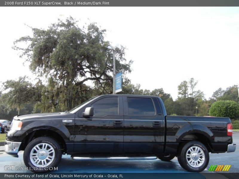 Black / Medium/Dark Flint 2008 Ford F150 XLT SuperCrew