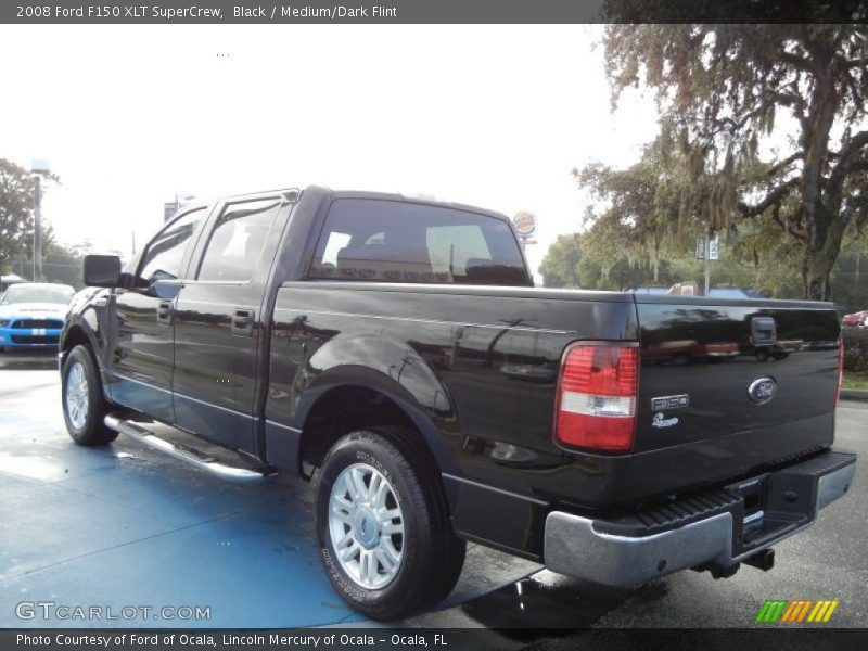 Black / Medium/Dark Flint 2008 Ford F150 XLT SuperCrew