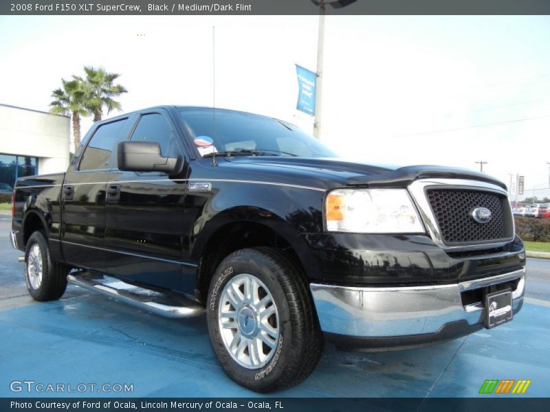 Black / Medium/Dark Flint 2008 Ford F150 XLT SuperCrew