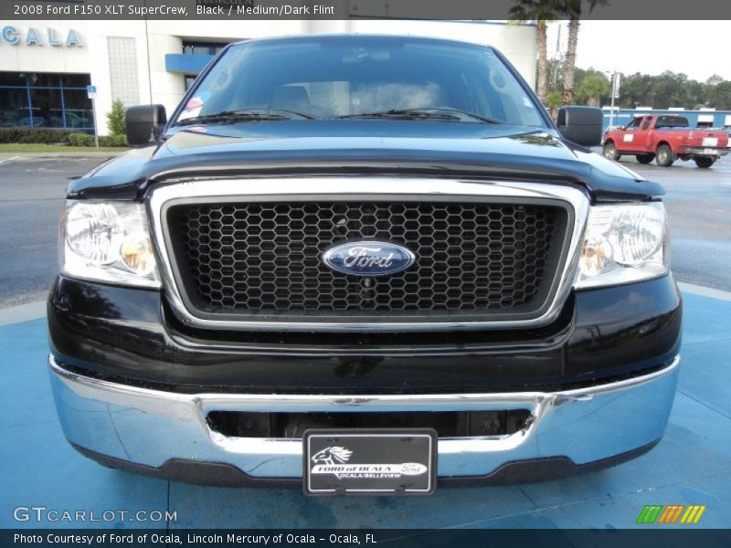 Black / Medium/Dark Flint 2008 Ford F150 XLT SuperCrew