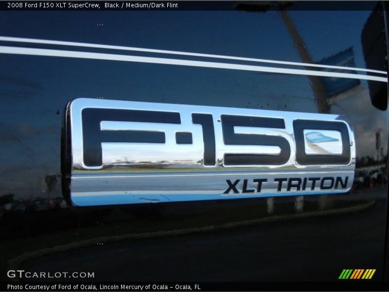 Black / Medium/Dark Flint 2008 Ford F150 XLT SuperCrew