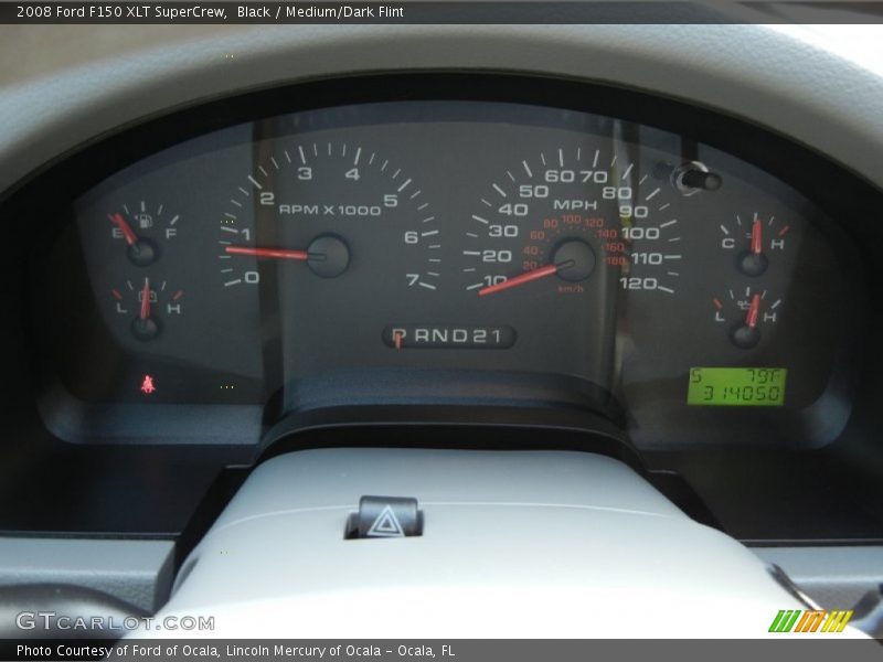 Black / Medium/Dark Flint 2008 Ford F150 XLT SuperCrew