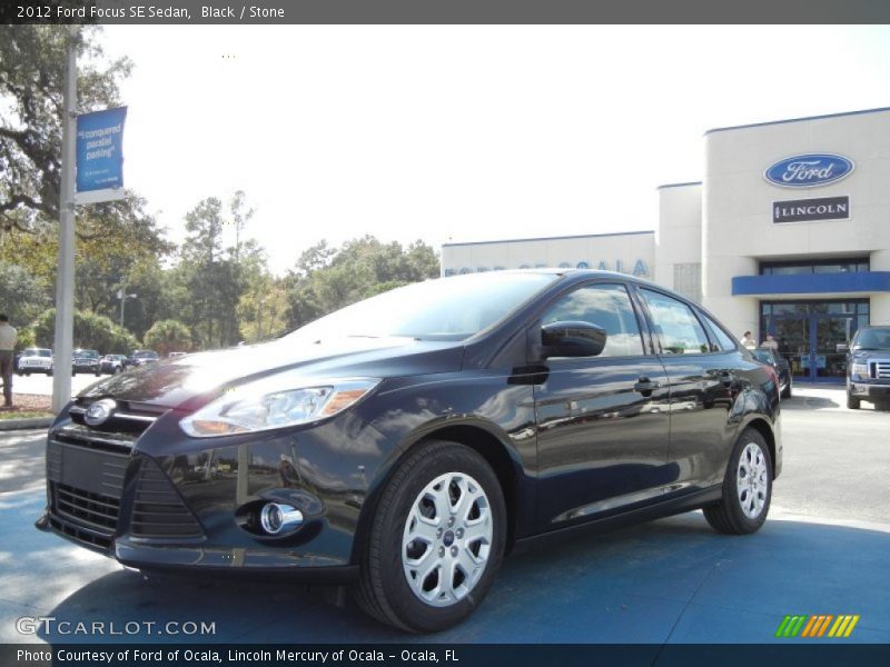 Black / Stone 2012 Ford Focus SE Sedan