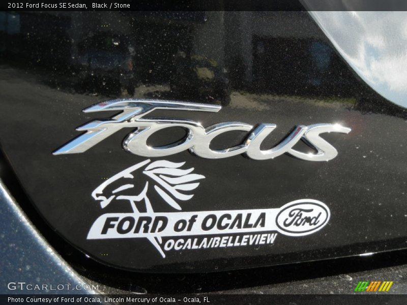 Black / Stone 2012 Ford Focus SE Sedan