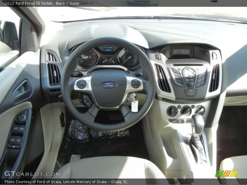 Black / Stone 2012 Ford Focus SE Sedan