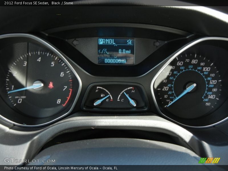 Black / Stone 2012 Ford Focus SE Sedan