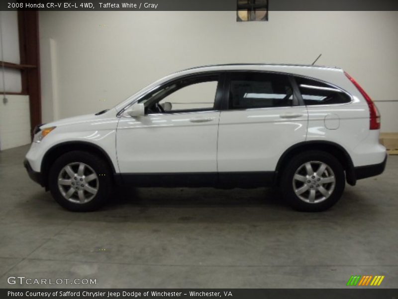 Taffeta White / Gray 2008 Honda CR-V EX-L 4WD