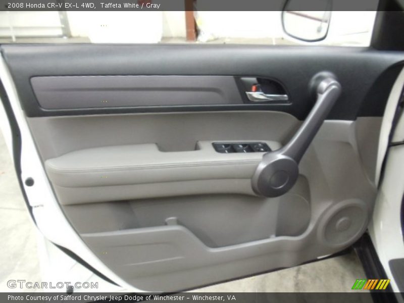 Taffeta White / Gray 2008 Honda CR-V EX-L 4WD