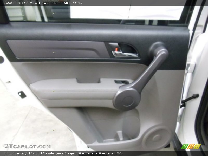 Taffeta White / Gray 2008 Honda CR-V EX-L 4WD