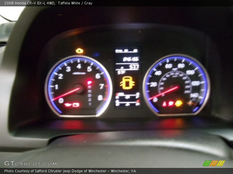 Taffeta White / Gray 2008 Honda CR-V EX-L 4WD