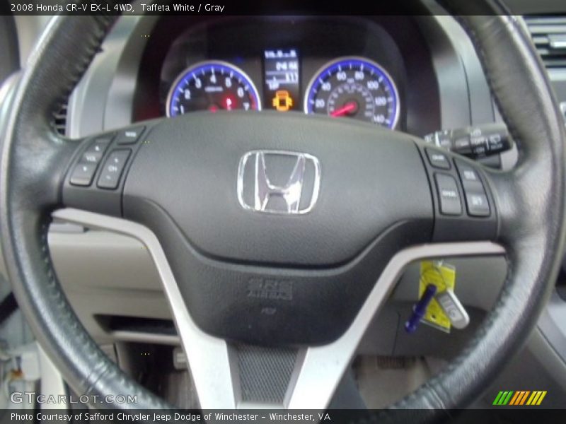 Taffeta White / Gray 2008 Honda CR-V EX-L 4WD
