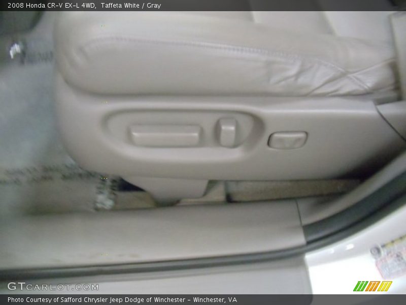 Taffeta White / Gray 2008 Honda CR-V EX-L 4WD