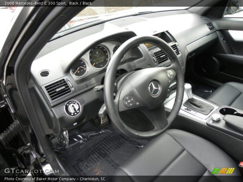 Black / Black 2008 Mercedes-Benz C 300 Sport