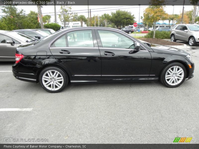 Black / Black 2008 Mercedes-Benz C 300 Sport