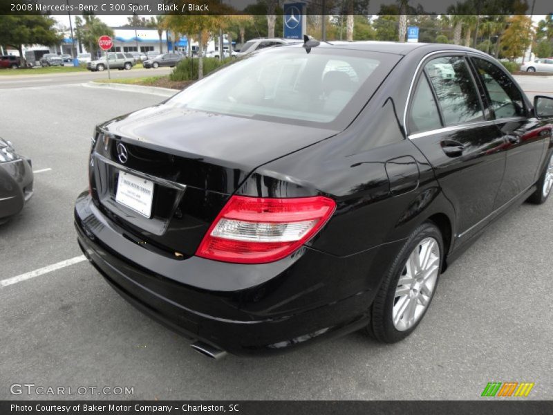Black / Black 2008 Mercedes-Benz C 300 Sport