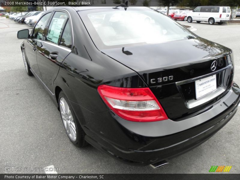 Black / Black 2008 Mercedes-Benz C 300 Sport