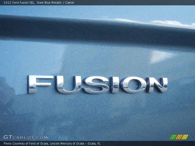 Steel Blue Metallic / Camel 2012 Ford Fusion SEL