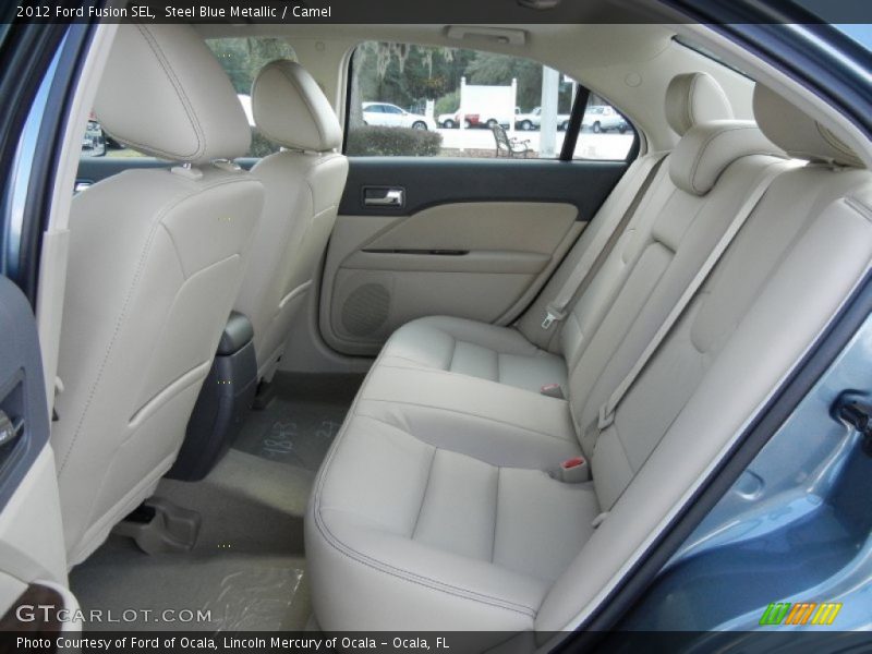 Steel Blue Metallic / Camel 2012 Ford Fusion SEL