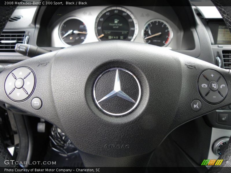Black / Black 2008 Mercedes-Benz C 300 Sport