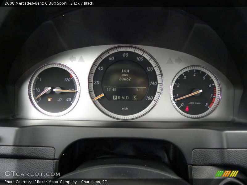 Black / Black 2008 Mercedes-Benz C 300 Sport