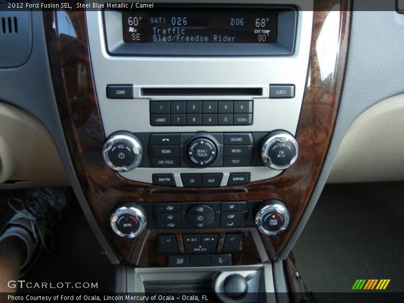 Steel Blue Metallic / Camel 2012 Ford Fusion SEL