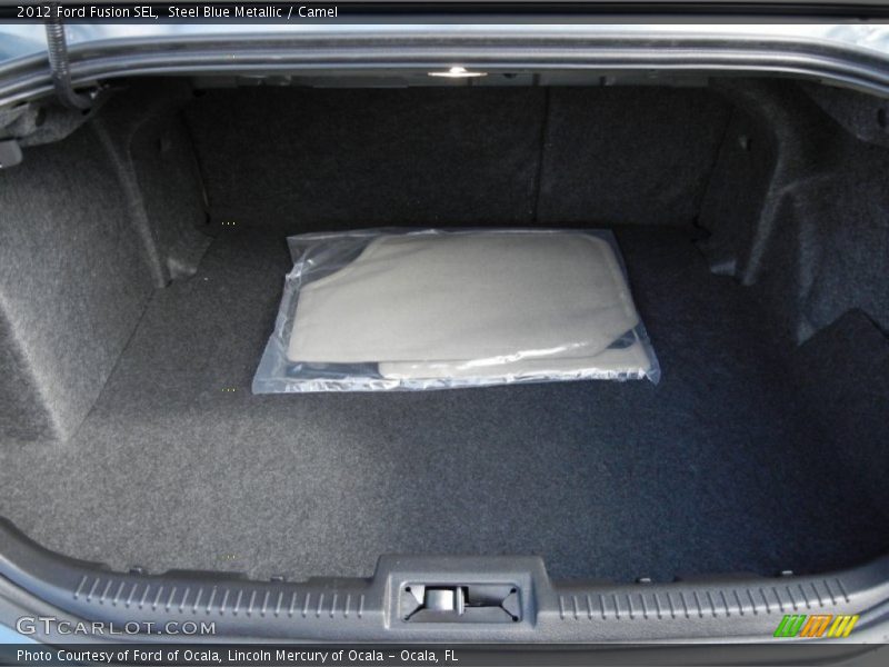 Steel Blue Metallic / Camel 2012 Ford Fusion SEL