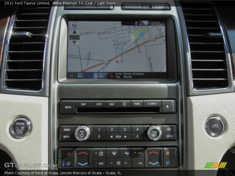 Navigation of 2012 Taurus Limited