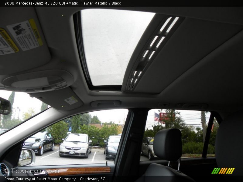 Pewter Metallic / Black 2008 Mercedes-Benz ML 320 CDI 4Matic