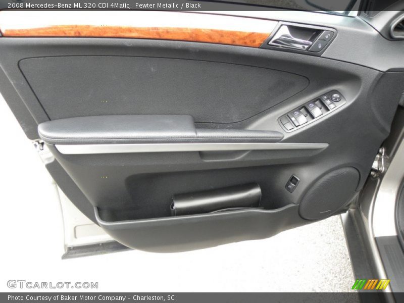 Pewter Metallic / Black 2008 Mercedes-Benz ML 320 CDI 4Matic
