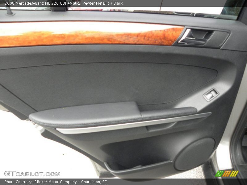 Pewter Metallic / Black 2008 Mercedes-Benz ML 320 CDI 4Matic