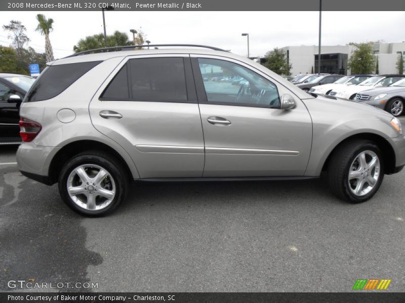 Pewter Metallic / Black 2008 Mercedes-Benz ML 320 CDI 4Matic