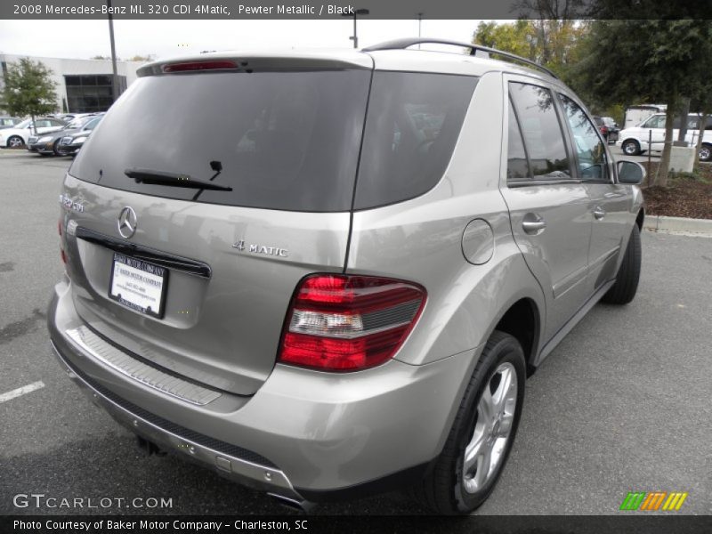 Pewter Metallic / Black 2008 Mercedes-Benz ML 320 CDI 4Matic