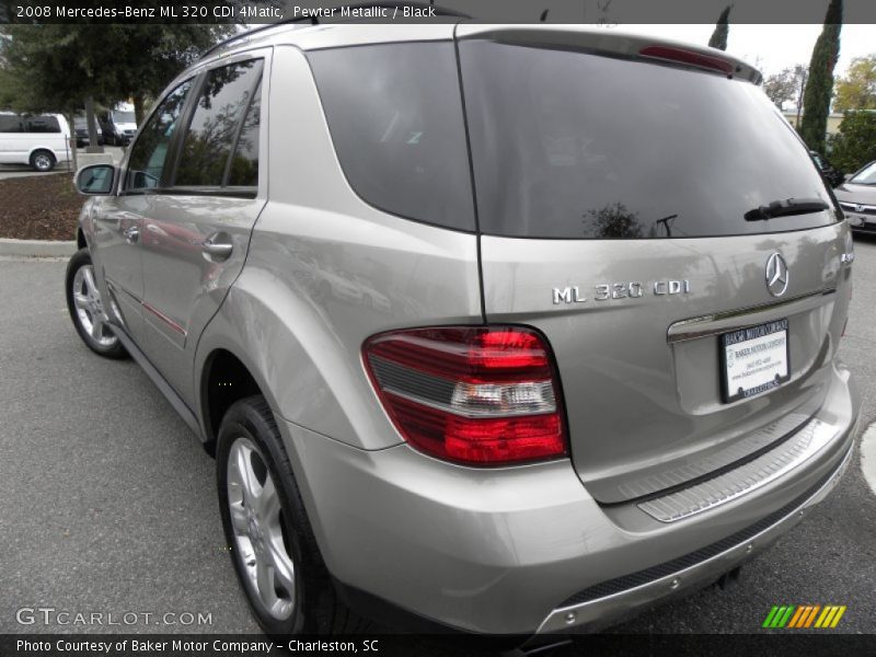 Pewter Metallic / Black 2008 Mercedes-Benz ML 320 CDI 4Matic