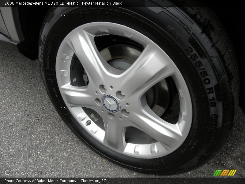 Pewter Metallic / Black 2008 Mercedes-Benz ML 320 CDI 4Matic