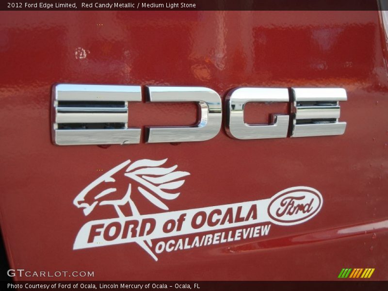 Red Candy Metallic / Medium Light Stone 2012 Ford Edge Limited
