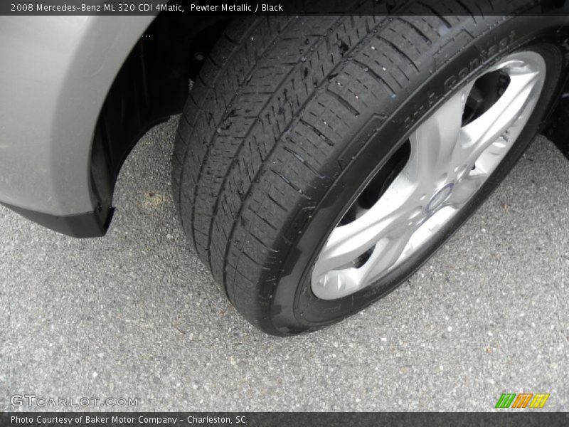 Pewter Metallic / Black 2008 Mercedes-Benz ML 320 CDI 4Matic