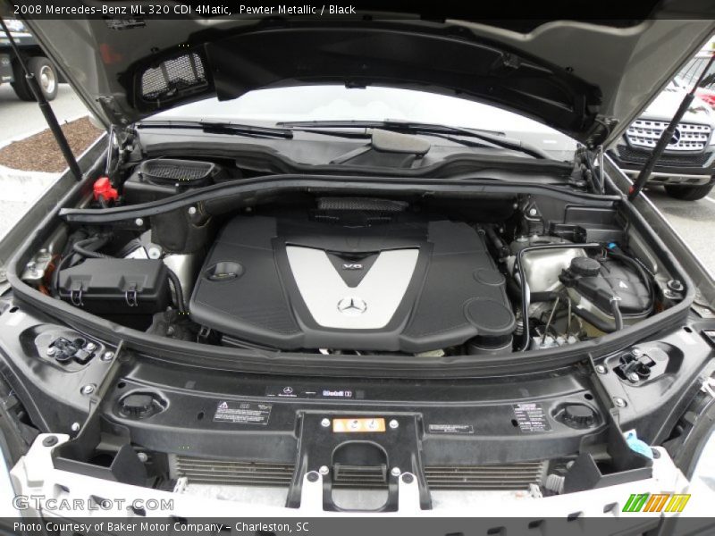 Pewter Metallic / Black 2008 Mercedes-Benz ML 320 CDI 4Matic