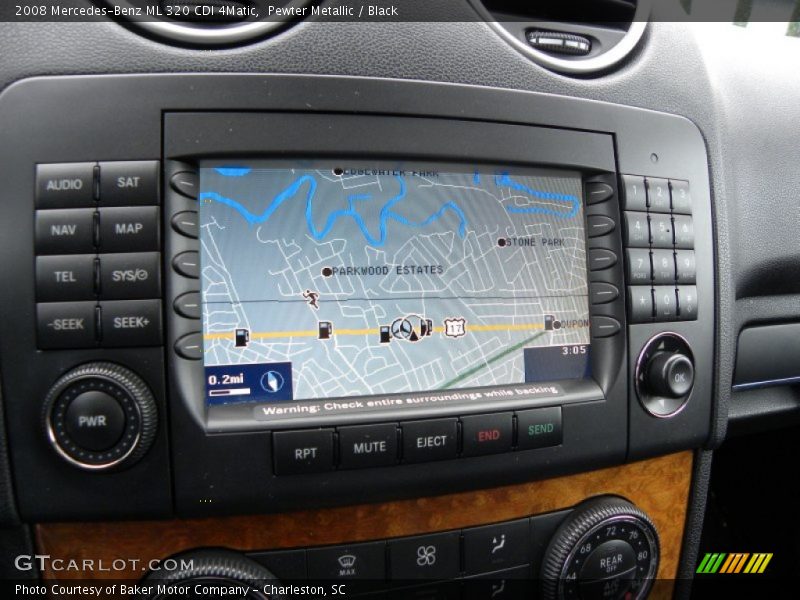 Pewter Metallic / Black 2008 Mercedes-Benz ML 320 CDI 4Matic