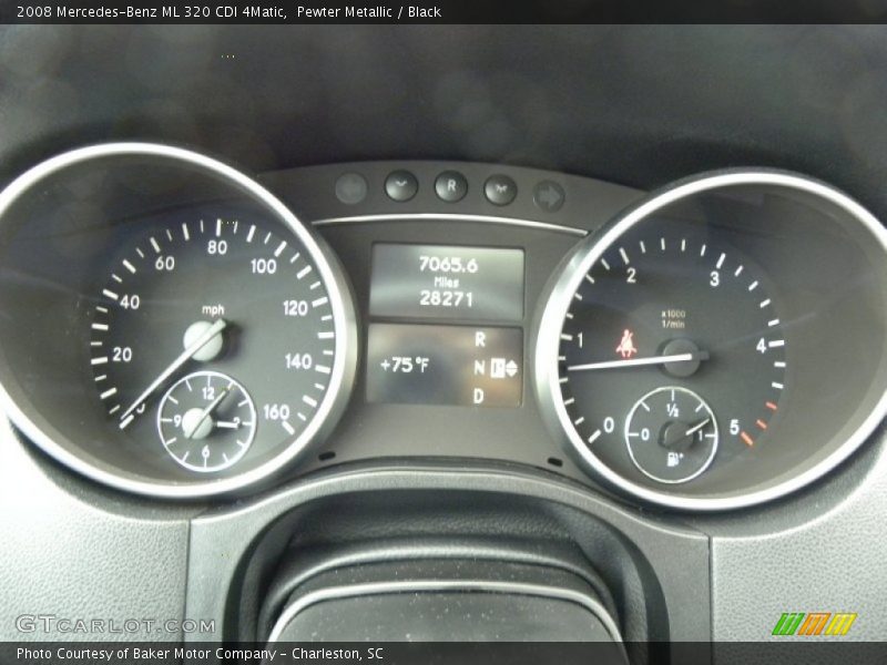 Pewter Metallic / Black 2008 Mercedes-Benz ML 320 CDI 4Matic