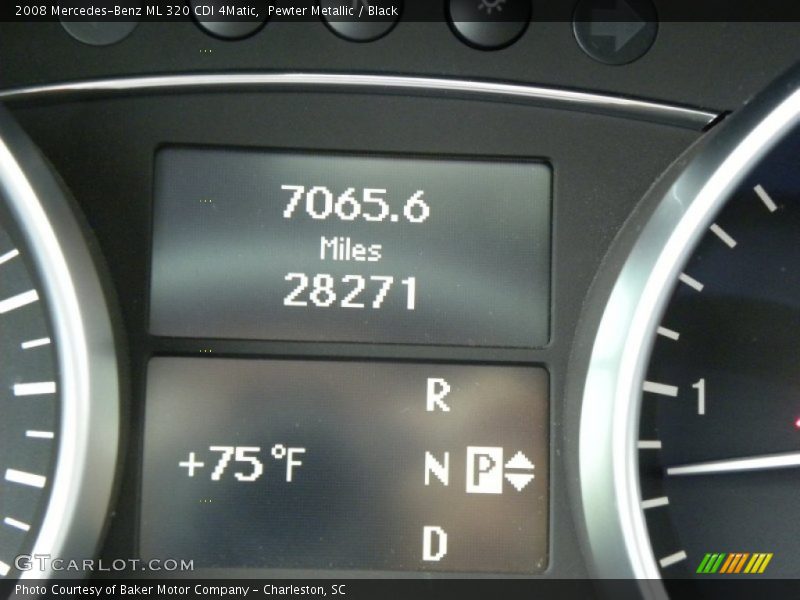 Pewter Metallic / Black 2008 Mercedes-Benz ML 320 CDI 4Matic