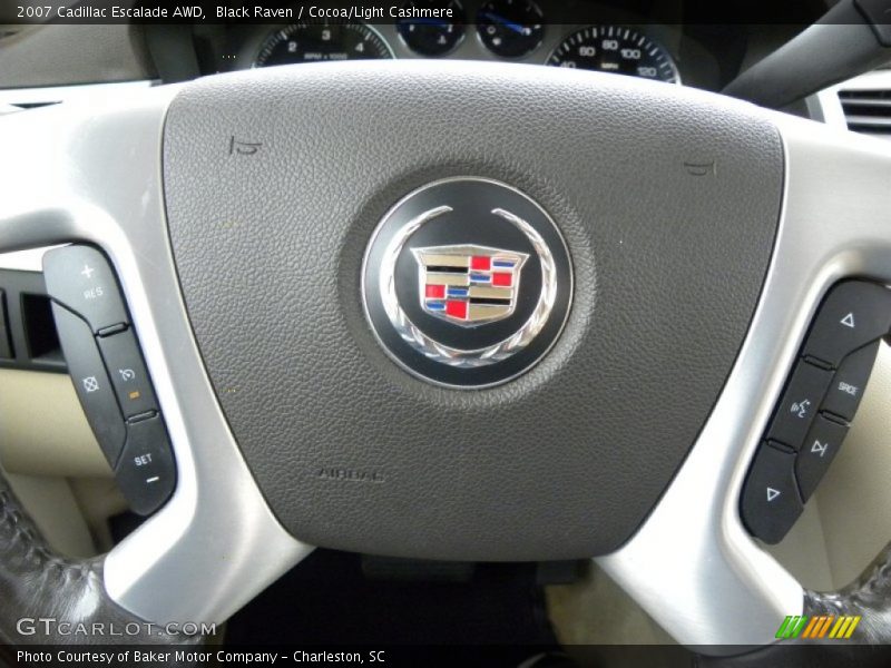 Black Raven / Cocoa/Light Cashmere 2007 Cadillac Escalade AWD