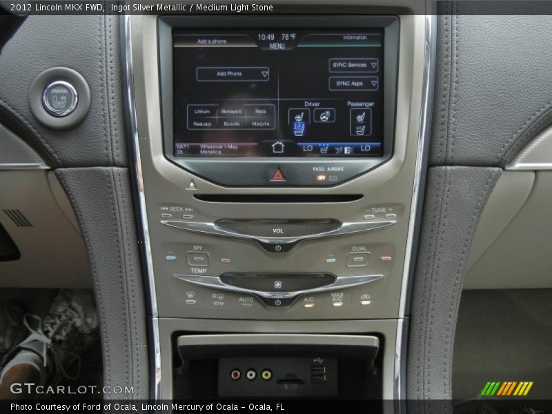 Controls of 2012 MKX FWD